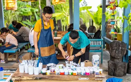 Clase de arte local y carpintería en Hoi An